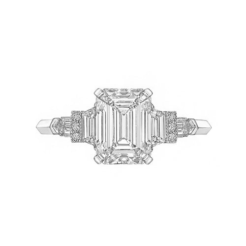 Raymond C. Yard, Emerald-cut Diamond Ring