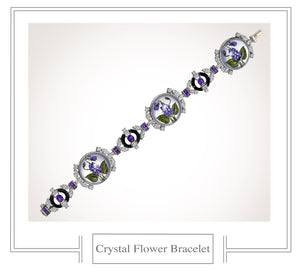 Raymond C. Yard, Crystal, Amethyst, Diamond Bracelet