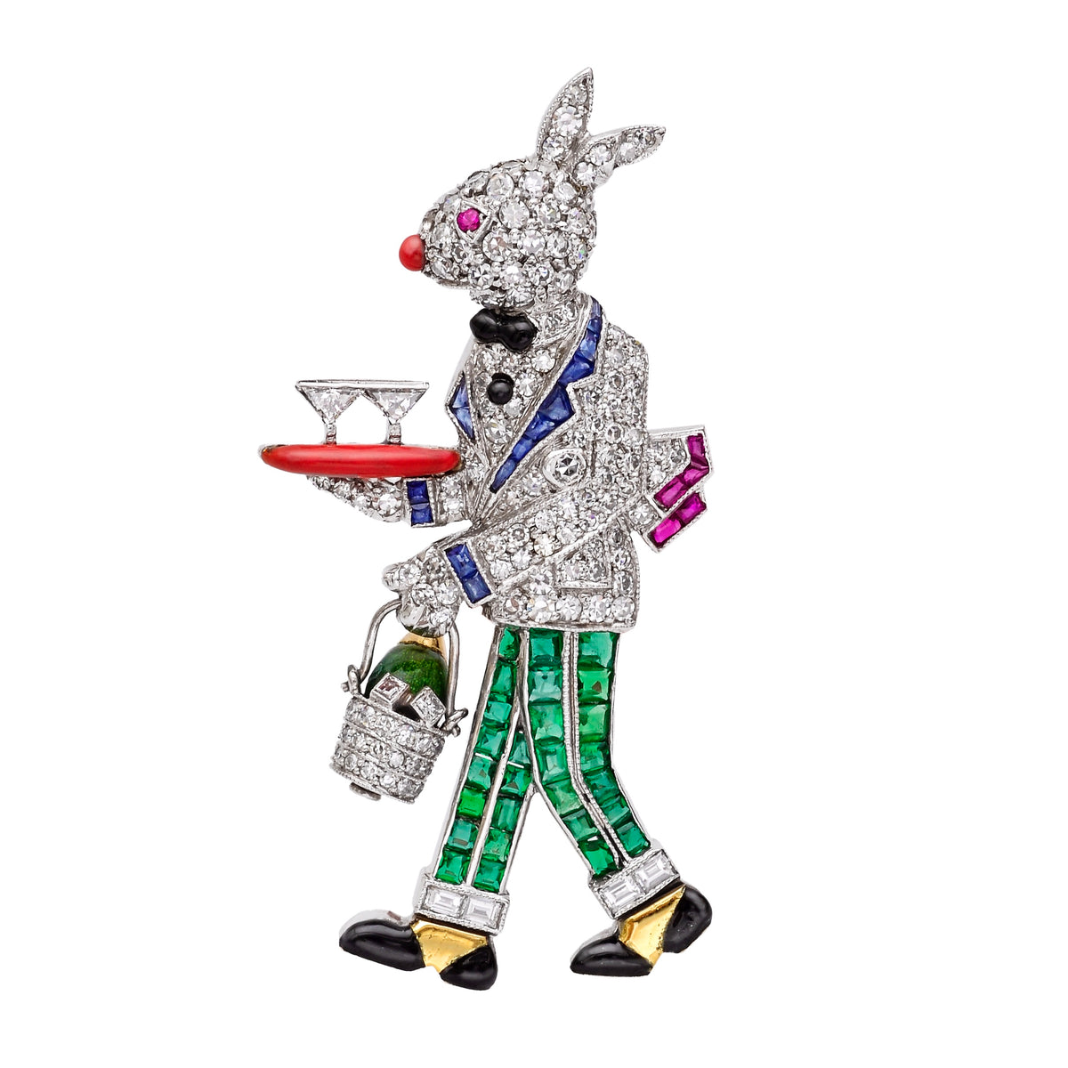 Raymond C. Yard, Rabbit Waiter Brooch – RaymondCYard